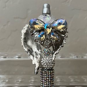 Angel wings and bow pen handmade